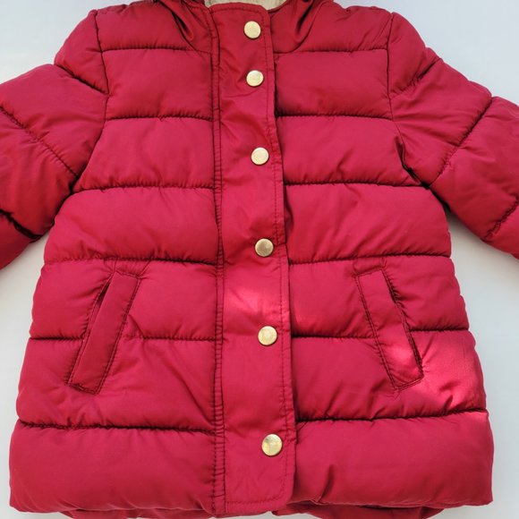 Old Navy red parka size 3T puffy jacket, great condition - Picture 2 of 7